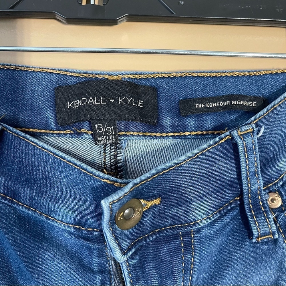 Kendall & Kylie Deep Blue Skinny Jeans Size 13 - Picture 4 of 7